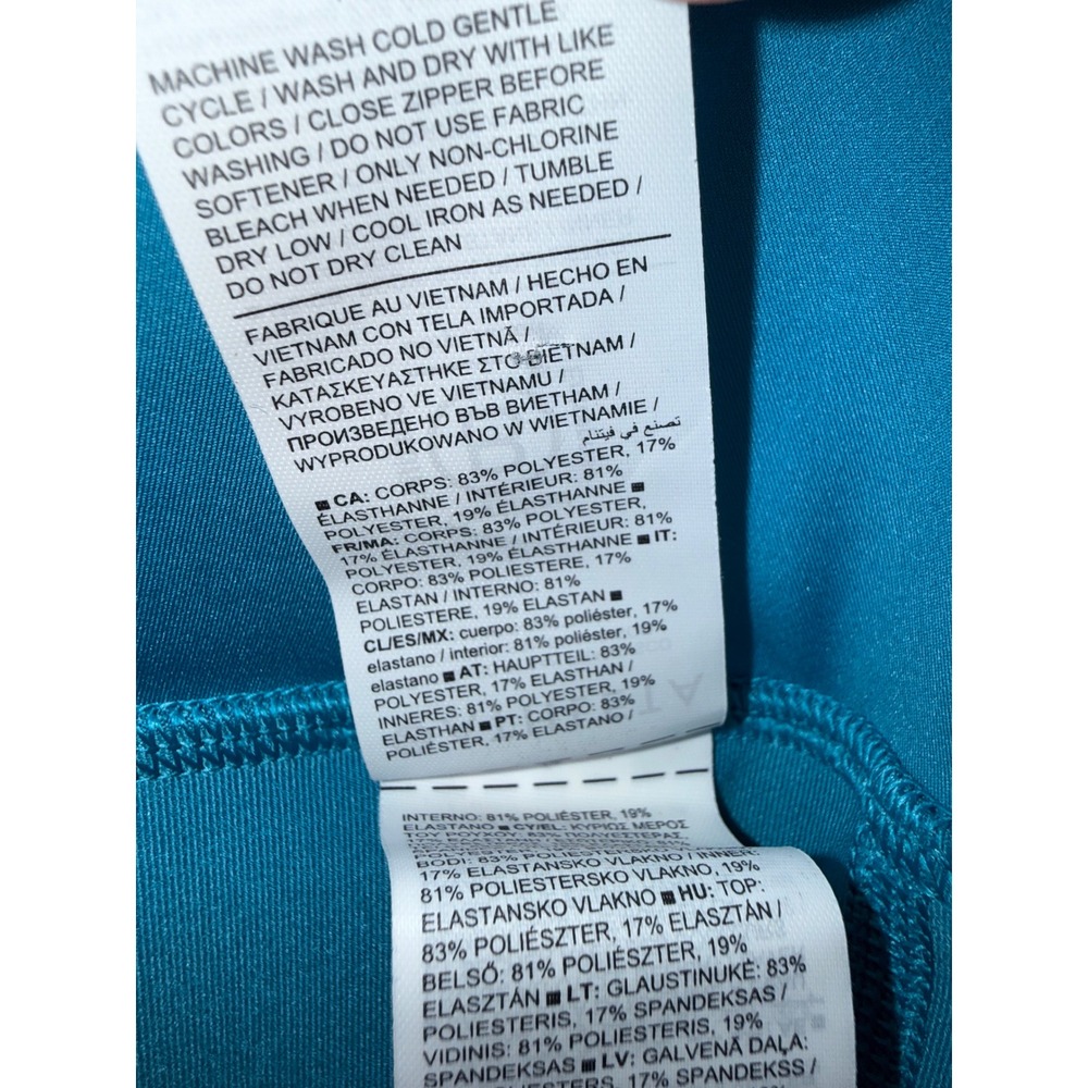 Athleta Ace Tennis Skort 15.5 Blue Teal Pleated Athletic Golf Skirt Large - Picture 10 of 12